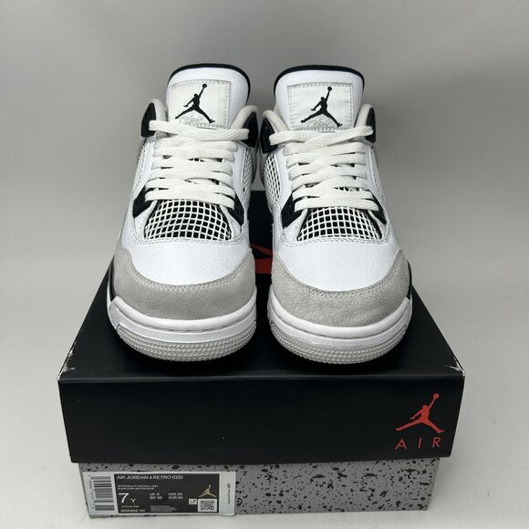 Nike Air Jordan 4 Retro GS “Military Black Neutral Grey” 2023 - Picture 2 of 7